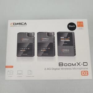 Comica BoomX-D Pro D2 2.4G Dual-Channel On-board Recording Wireless Microphone